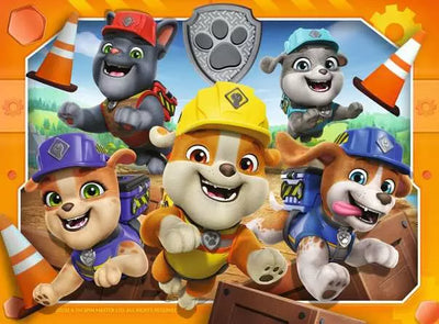 Paw Patrol Rubble And Crew 4 In A Box Puzzle