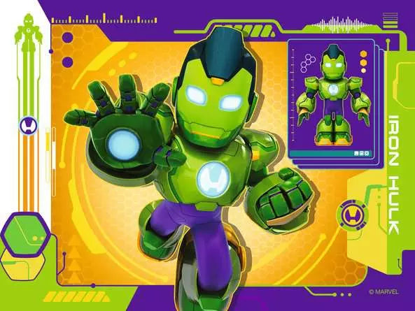 Marvel Avengers Iron Man Awesome Friends 4 In A Box Jigsaw Puzzles