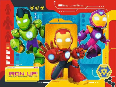 Marvel Avengers Iron Man Awesome Friends 4 In A Box Jigsaw Puzzles