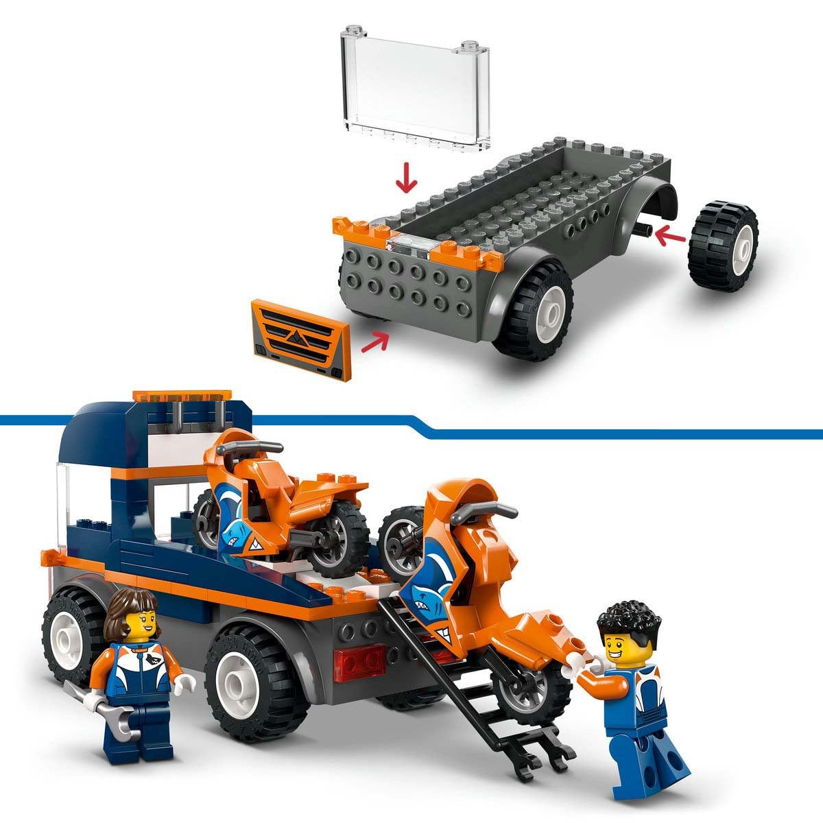 Lego City 60491 Motorcycle Transporter