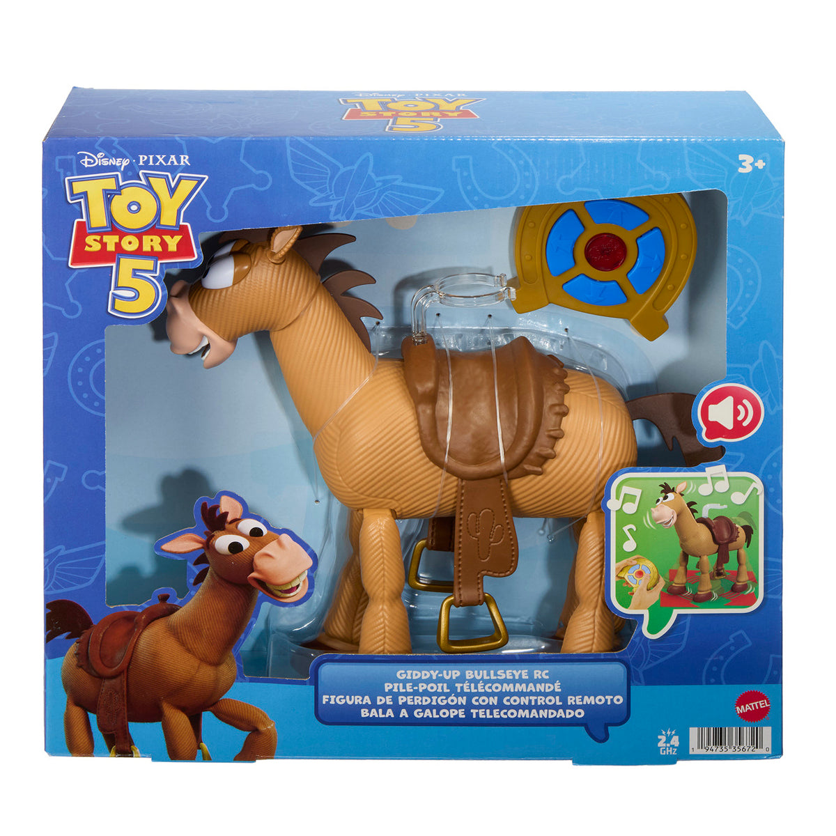 Disney Toy Story Remote Control Giddy-Up Bullseye Figure