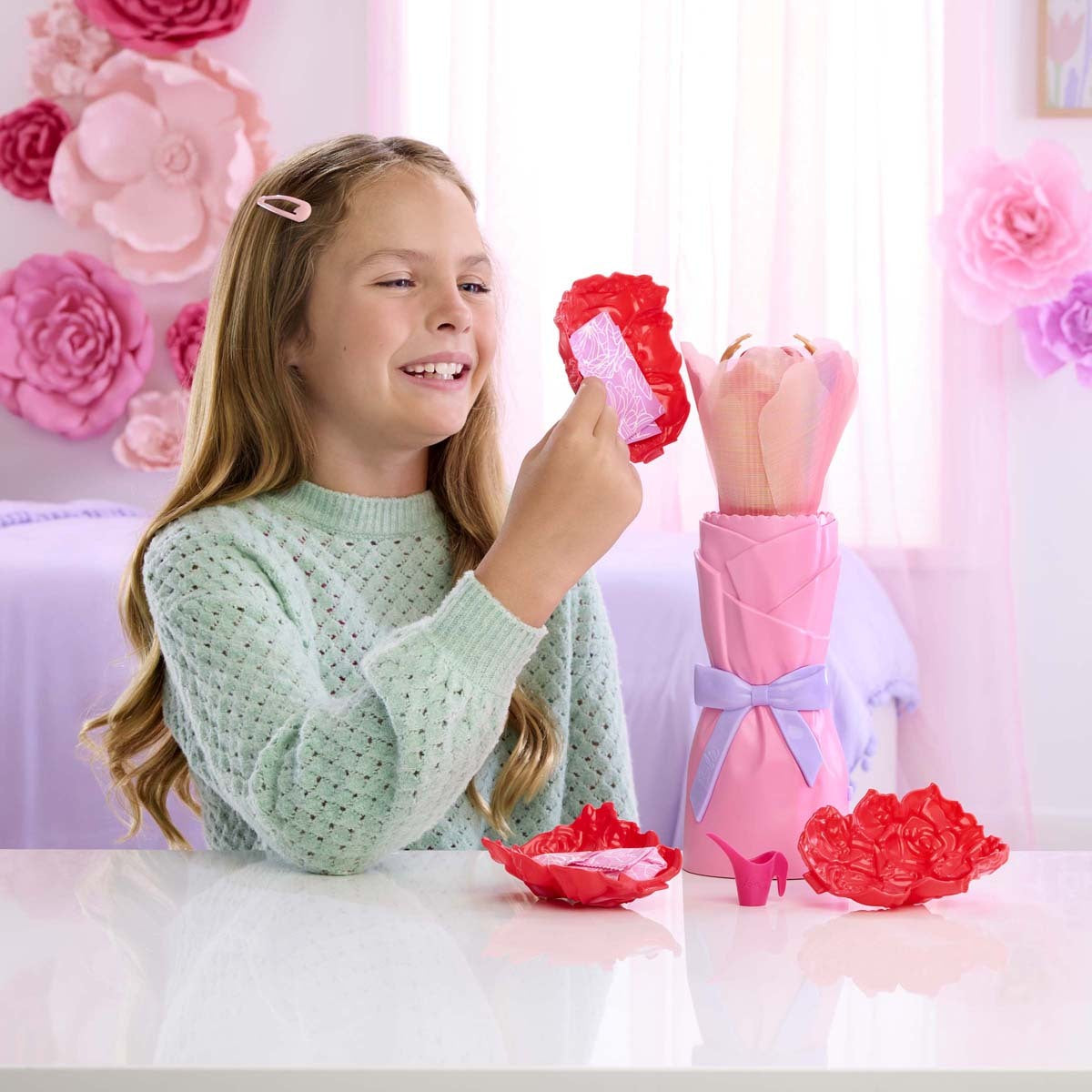 Barbie Petal Pop Doll Red Rose