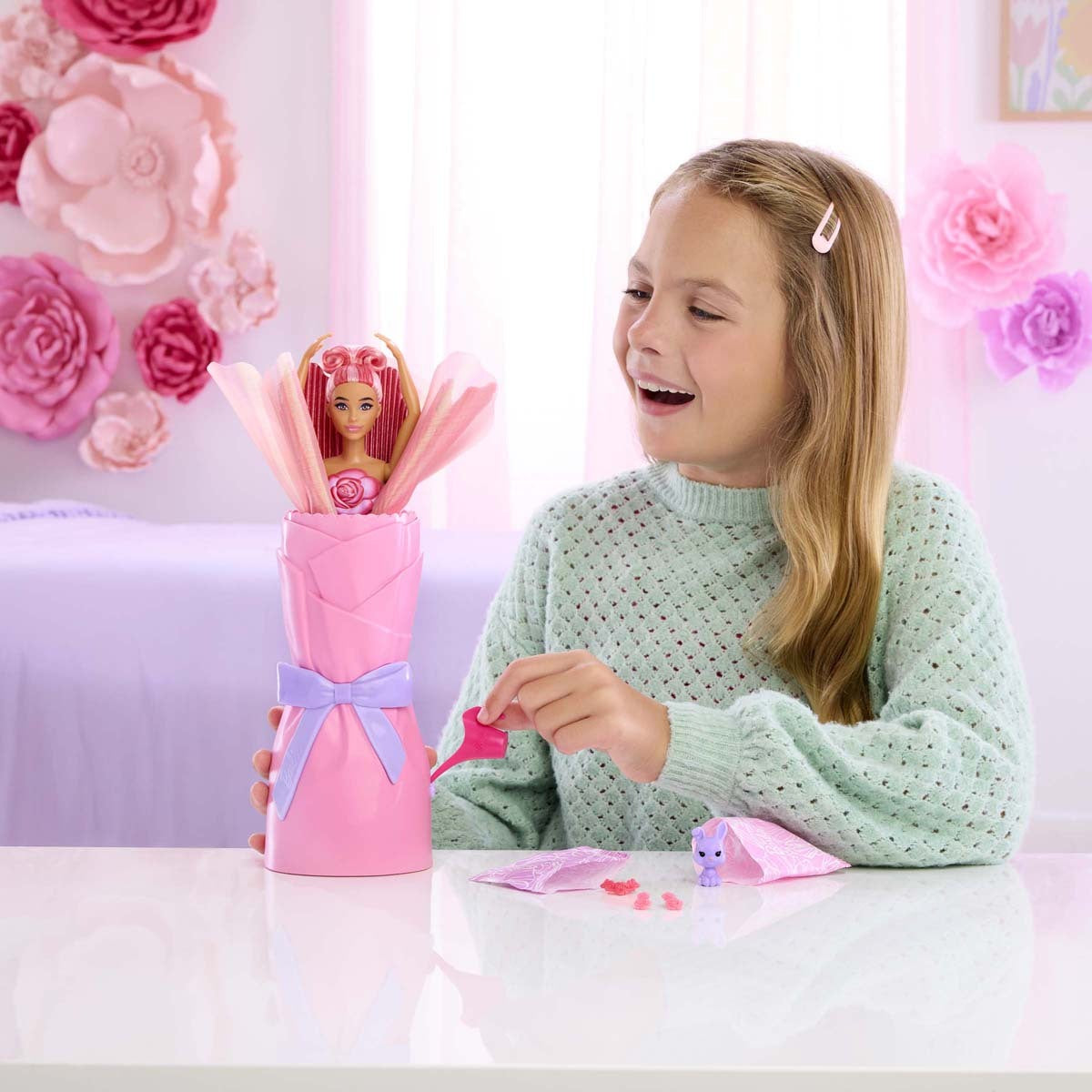 Barbie Petal Pop Doll Red Rose