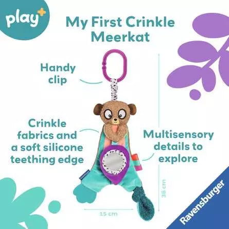 Play Crinkle And Chew Infant Soft Toy Meerkat