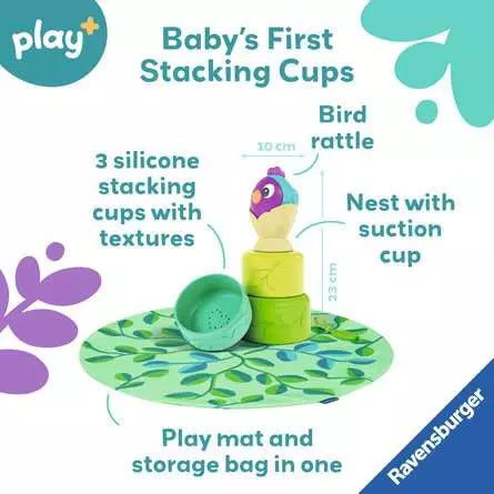 Play 3 In 1 Birds Nest Stacking Cups Infant Toy