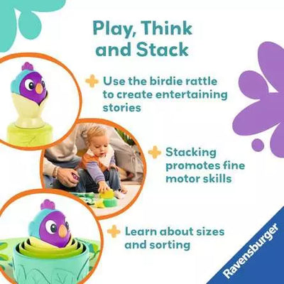 Play 3 In 1 Birds Nest Stacking Cups Infant Toy