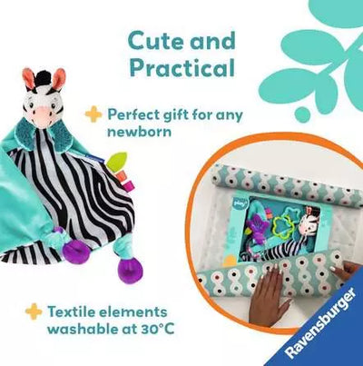Play My First Snuggle Friend Zebra Cuddle Rattle And Play Infant Toy Playset