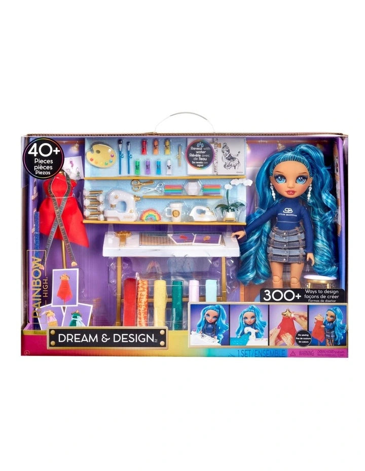 Rainbow High Dream And Design Fashion Studio And Doll 40pc Playset