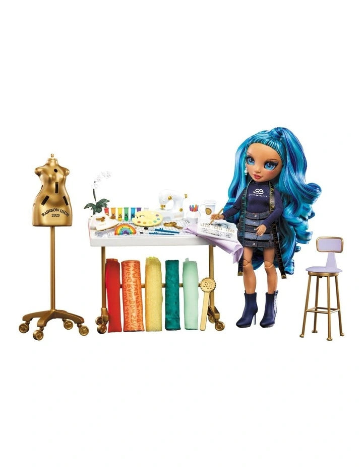 Rainbow High Dream And Design Fashion Studio And Doll 40pc Playset