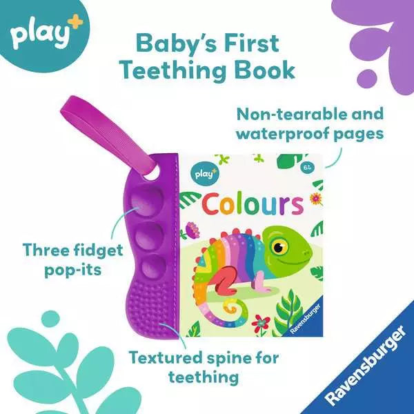Play My First Teething Book Infant Toy Colours