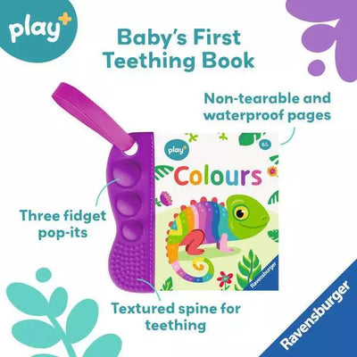 Play My First Teething Book Infant Toy Colours