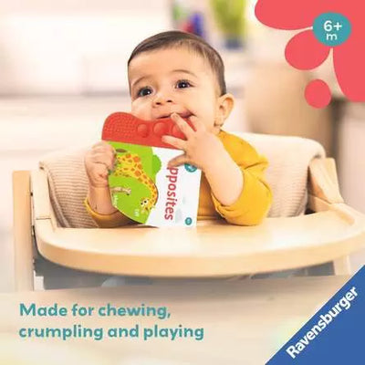 Play My First Teething Book Infant Toy Opposites