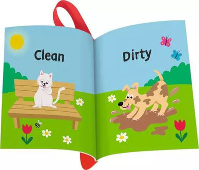 Play My First Teething Book Infant Toy Opposites