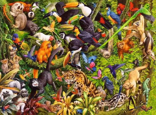 Ravensburger Tropical Forest 200pc XXL Jigsaw Puzzle
