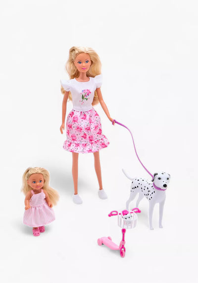 Steffi Cutie Walk Doll With Accessories