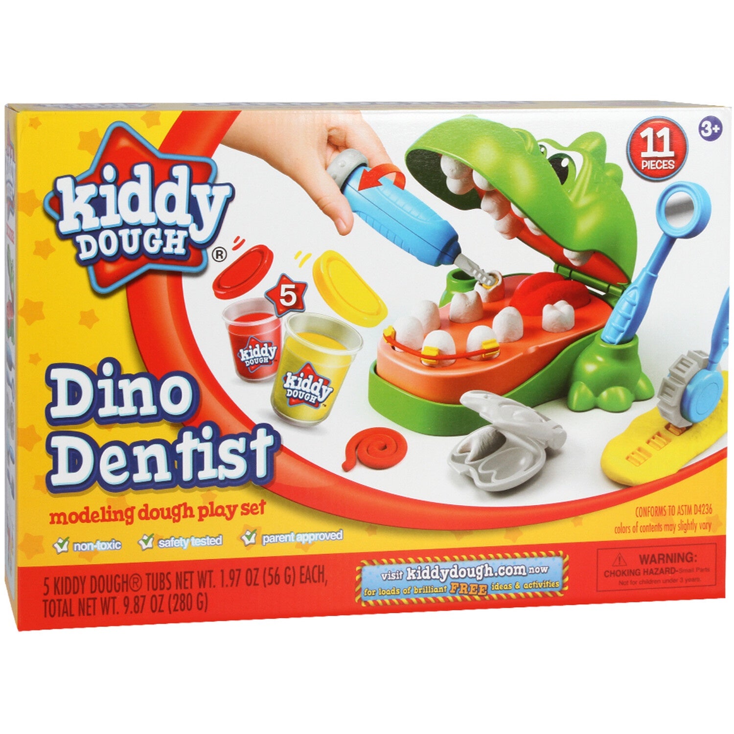 Kiddy Dough Dino Dentist Playset