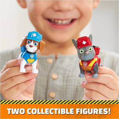 Paw Patrol Rubble And Crew Charger And Wheeler Build It Pack