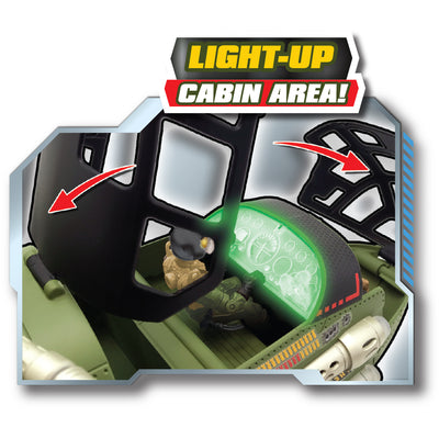 The Corps! Beast Bomber Troop Carrier Plane With Lights And Sounds