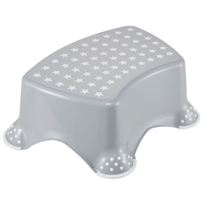 Keeper Step Stool Grey White Stars
