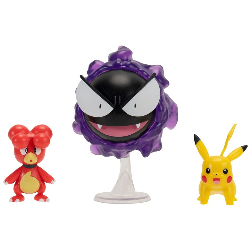 Pokemon Battle Figure 3 Pack Magby / Gastly / Pikachu