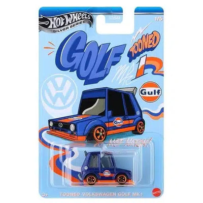 Hot Wheels Silver Series Tooned' Volkswagen Golf MK1 Die Cast Car