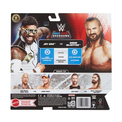 WWE Wrestling Figure Twin Pack Jey Uso vs Drew McIntyre