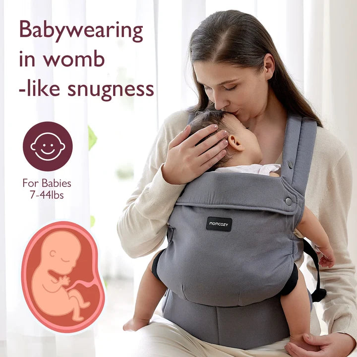 Momcozy Pure Hug 3 In 1 Baby Carrier Grey