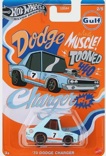 Hot Wheels Silver Series '70 Dodge Charger Die Cast Car