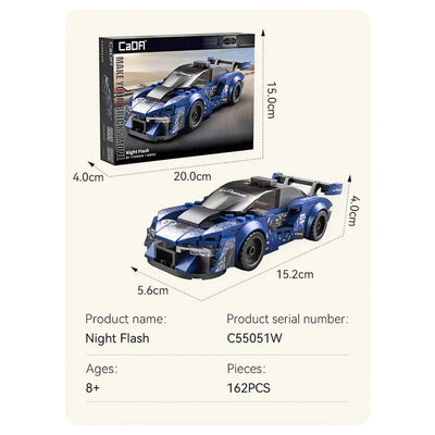 CaDA Night Flash Extreme Racing Car 162pc Construction Set