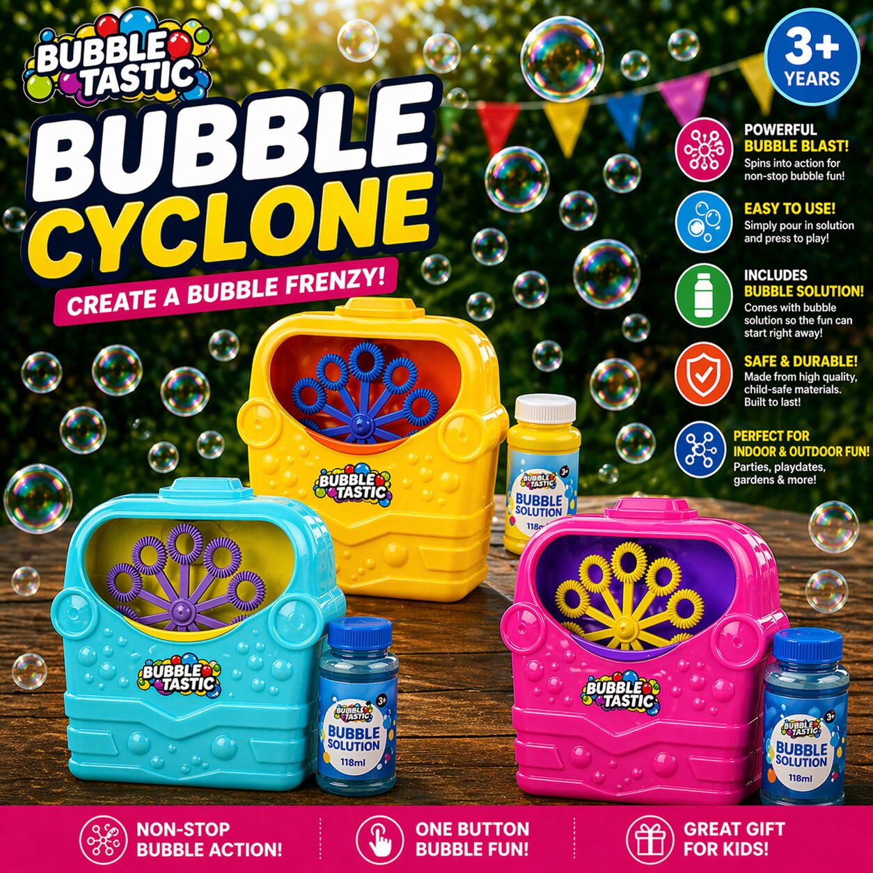 Bubbletastic Bubble Cyclone Assorted