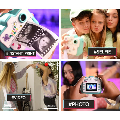 Photo Creator Instant Camera With 4GB SD Card