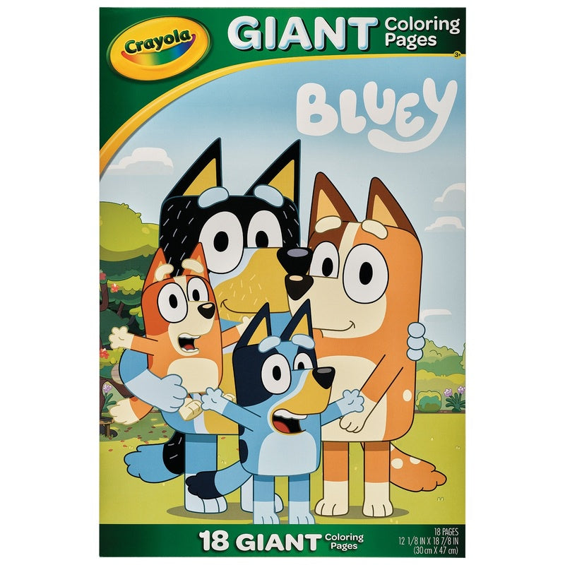 Crayola Bluey Giant Pages Colouring Book