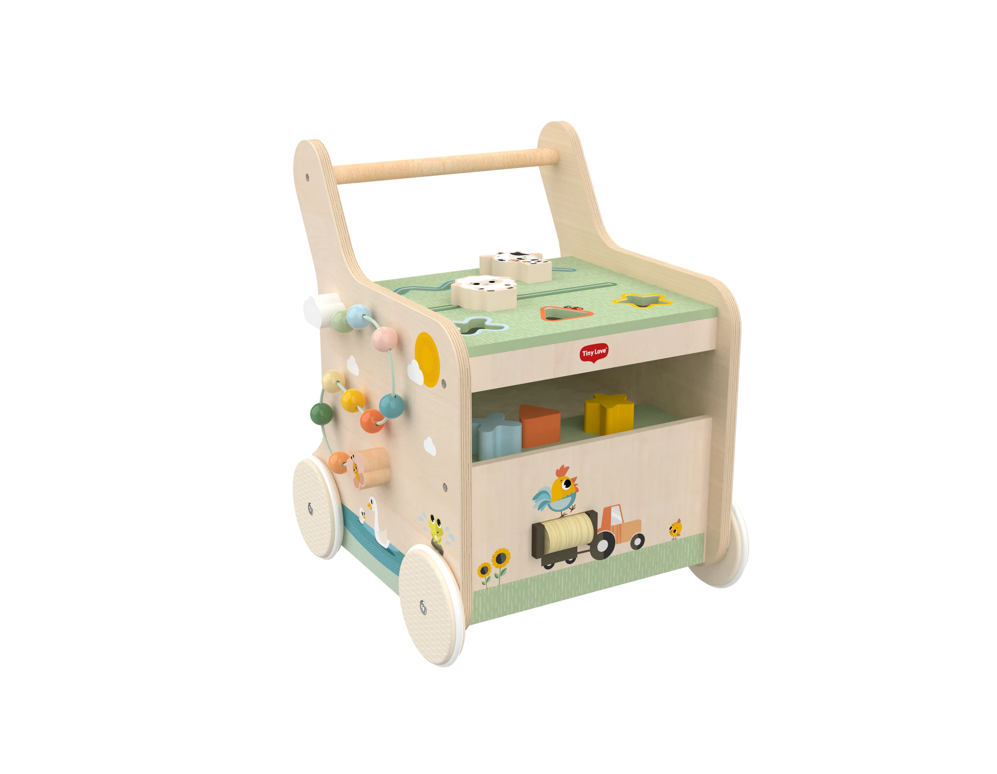 Tiny Love Push And Play Wooden Walk Behind Walker Infant Toy