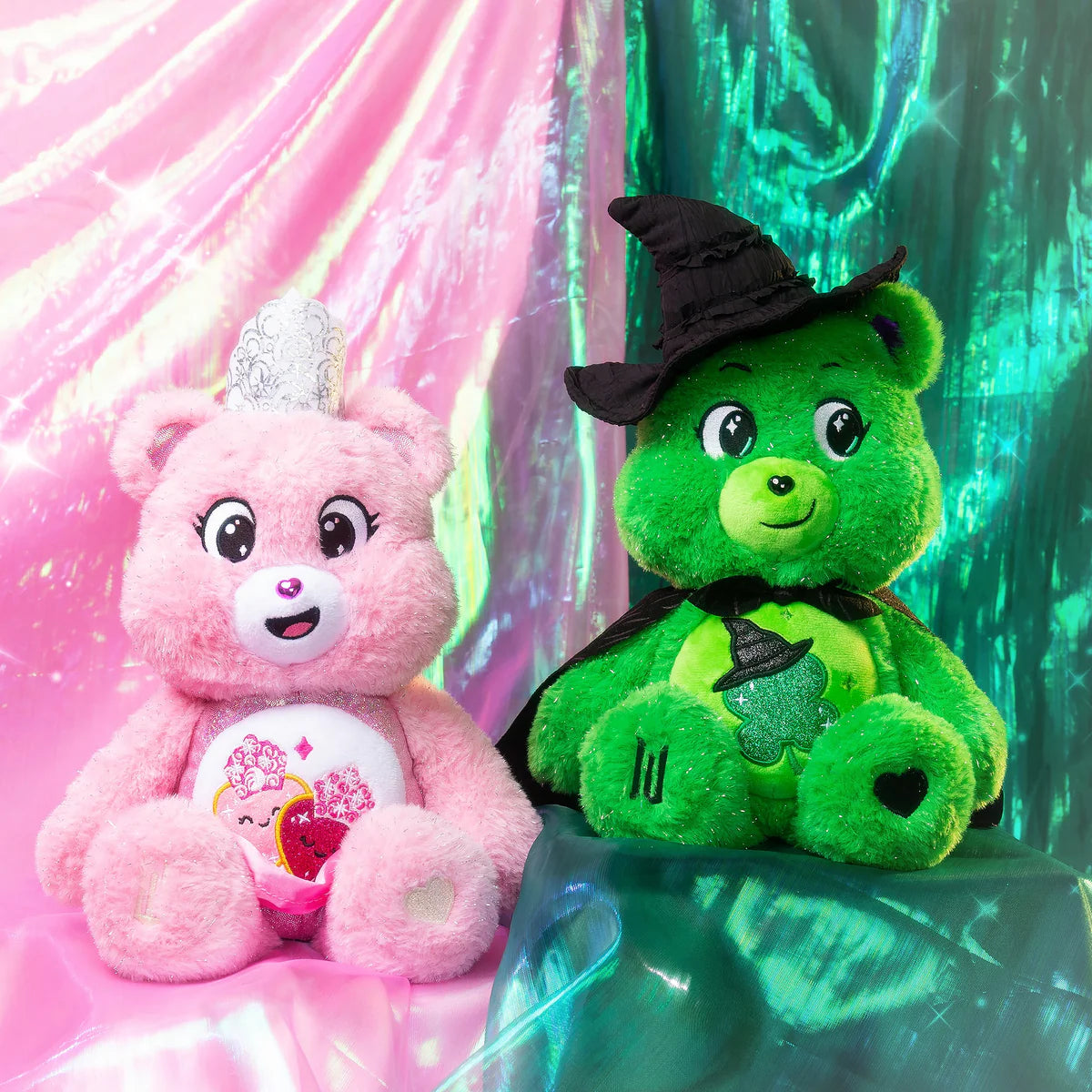 Wicked Care Bears 2 Pack Soft Toy Set Love A Lot Bear As Glinda And Good Luck Bear As Elphaba