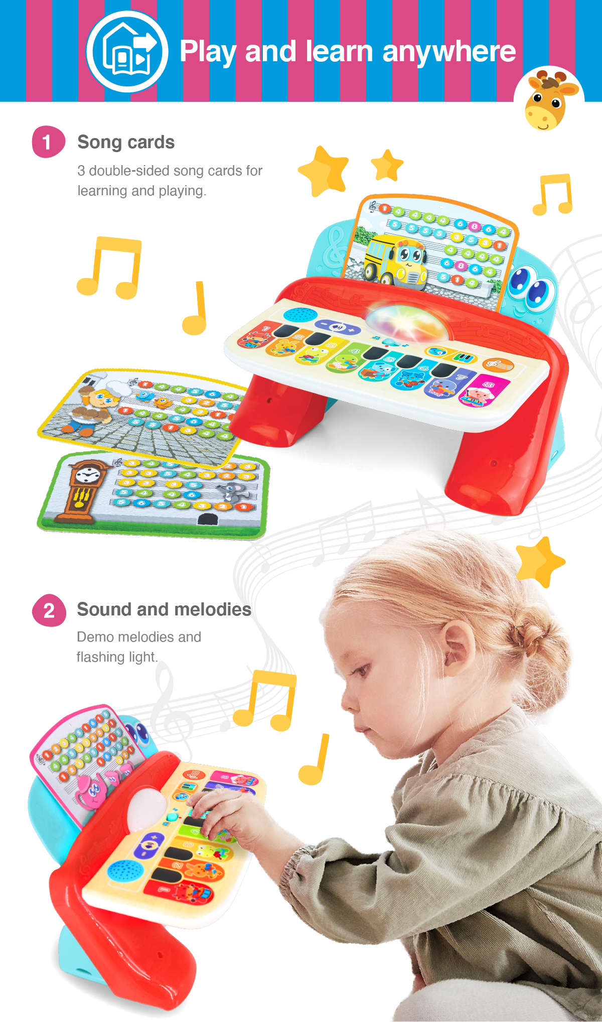 Winfun Baby Maestro Touch Piano Infant Tray