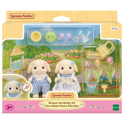 Sylvanian Families Blossom Gardening Set Flora Rabbit Sister And Brother