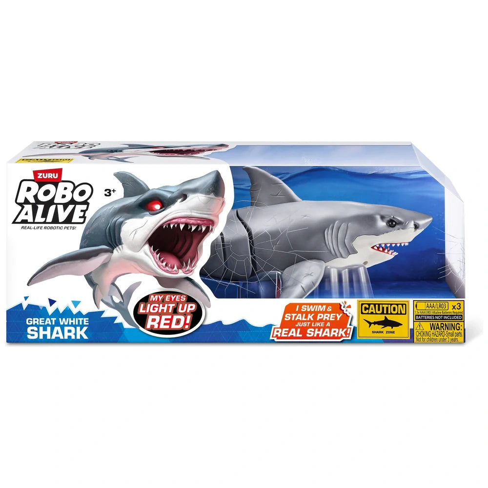 Robo Alive Great White Shark With Lights And Sounds