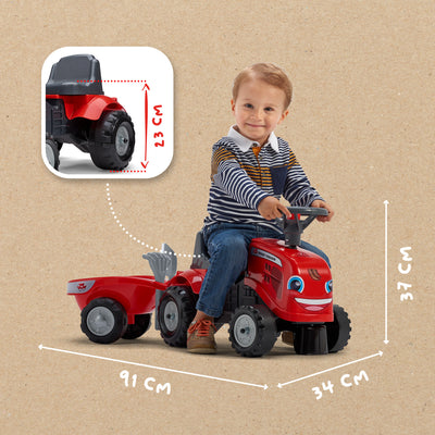 Massey Ferguson Baby Massey Fergie Ride On Tractor And Trailer