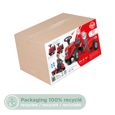 Massey Ferguson Baby Massey Fergie Ride On Tractor And Trailer