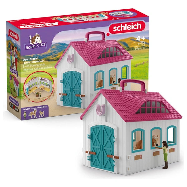 Schleich Horse Club 42703 Open Stable Little Horseshoe Playset