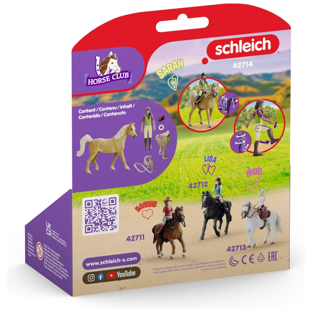 Schleich Horse Club 42714 Sarah And Mystery Horse Set