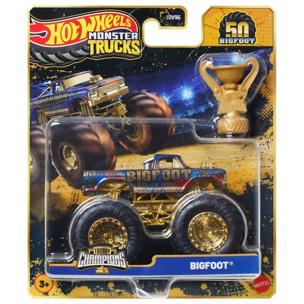 Hot Wheels Monster Trucks Trophy Champions Bigfoot 1:64