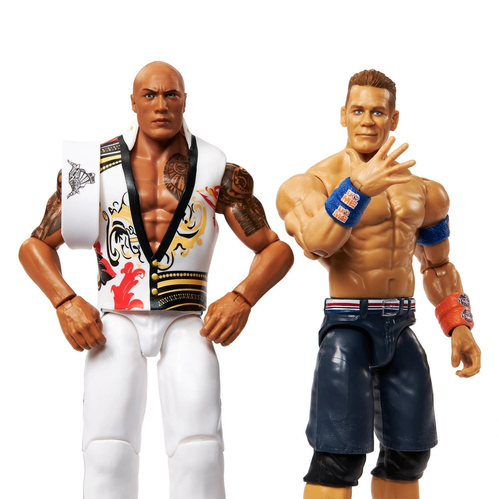 WWE Wrestling Figure Twin Pack The Rock vs John Cena