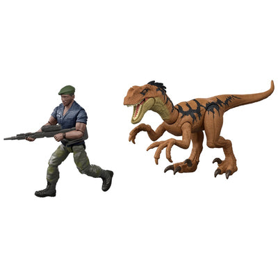 Jurassic World Velociraptor Dinosaur With Duncan Kincaid Figure
