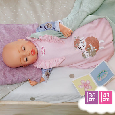 Baby Annabell Sleeping Bag For 36/43cm Dolls Flower Design