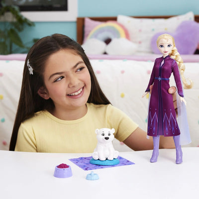 Disney Frozen Elsa Doll And Bear Cub With Accessories