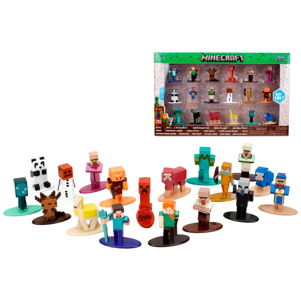 Minecraft 18pc Metal Nano Figure Set 36782