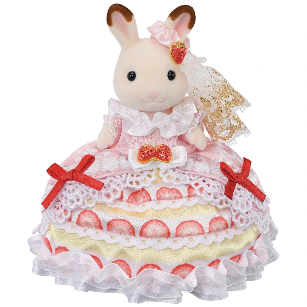 Sylvanian Families Freya's Birthday Celebration Strawberry Cake Dress