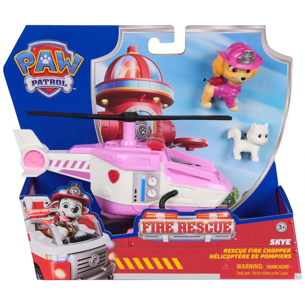 Paw Patrol Fire Rescue Vehicle Skye With Fire Rescue Chopper