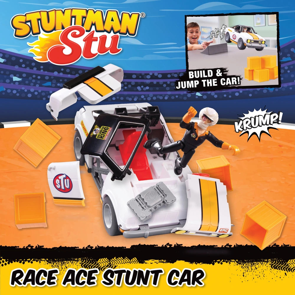 Stuntman Stu Race Ace Stunt Car Set